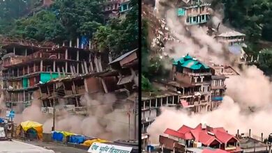 Himachal Pradesh,Kullu Landslide,house,Collapse