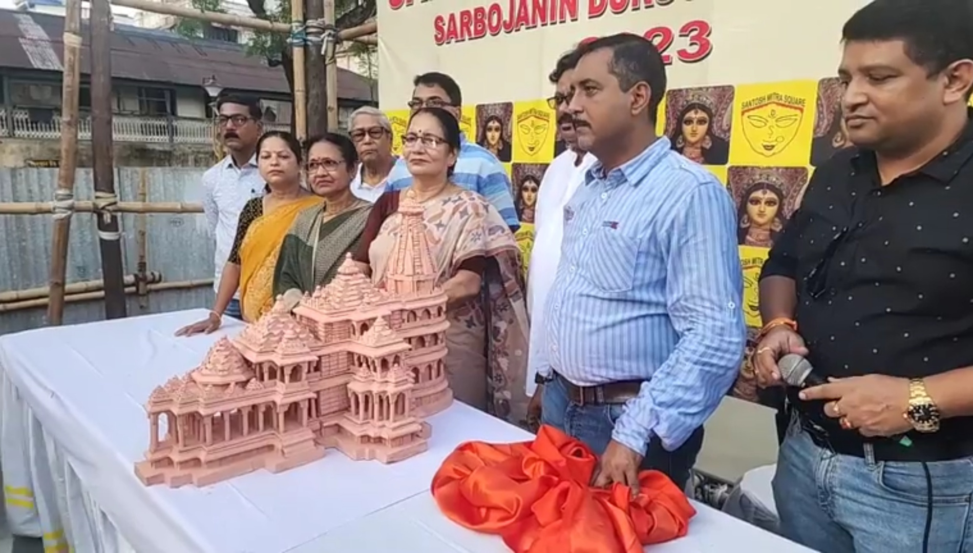 Puja,Durga Puja 2023,Puja pandle,Ram Mandir Santosh mitra square