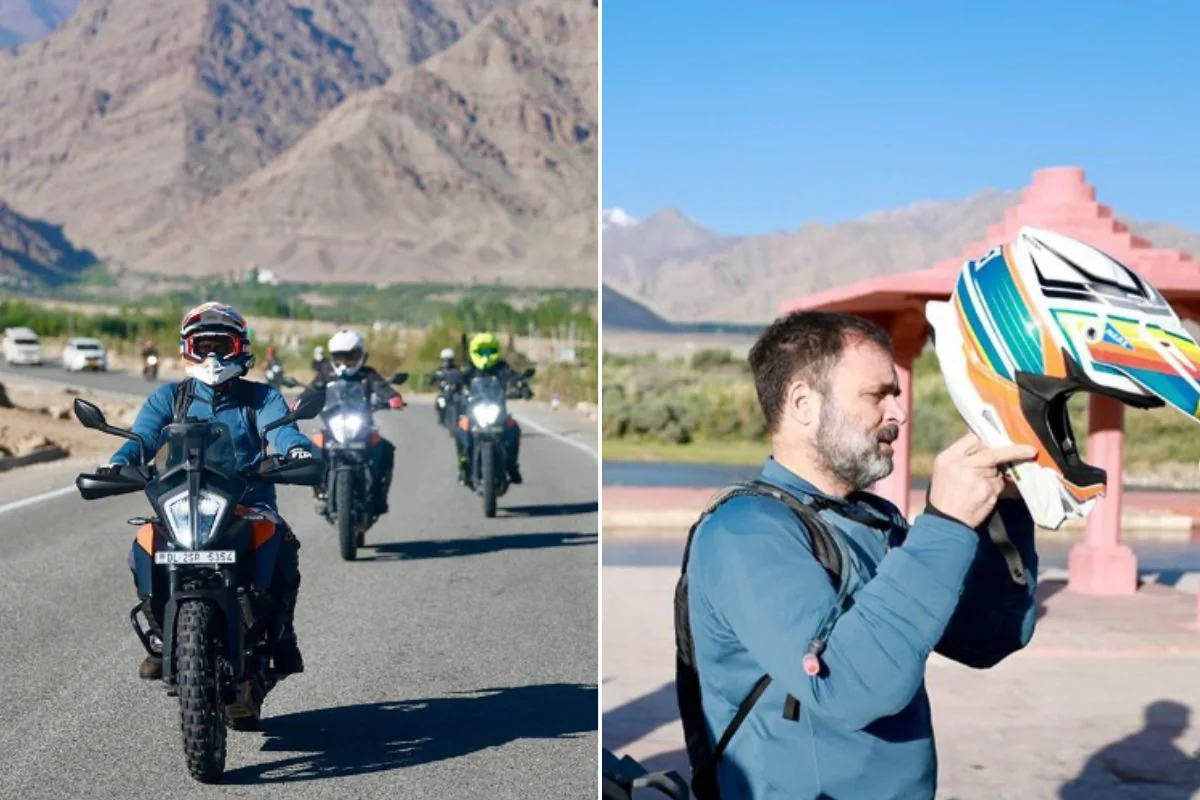 Ladakh,Rahul Gandhi,Sports Bike,Congress