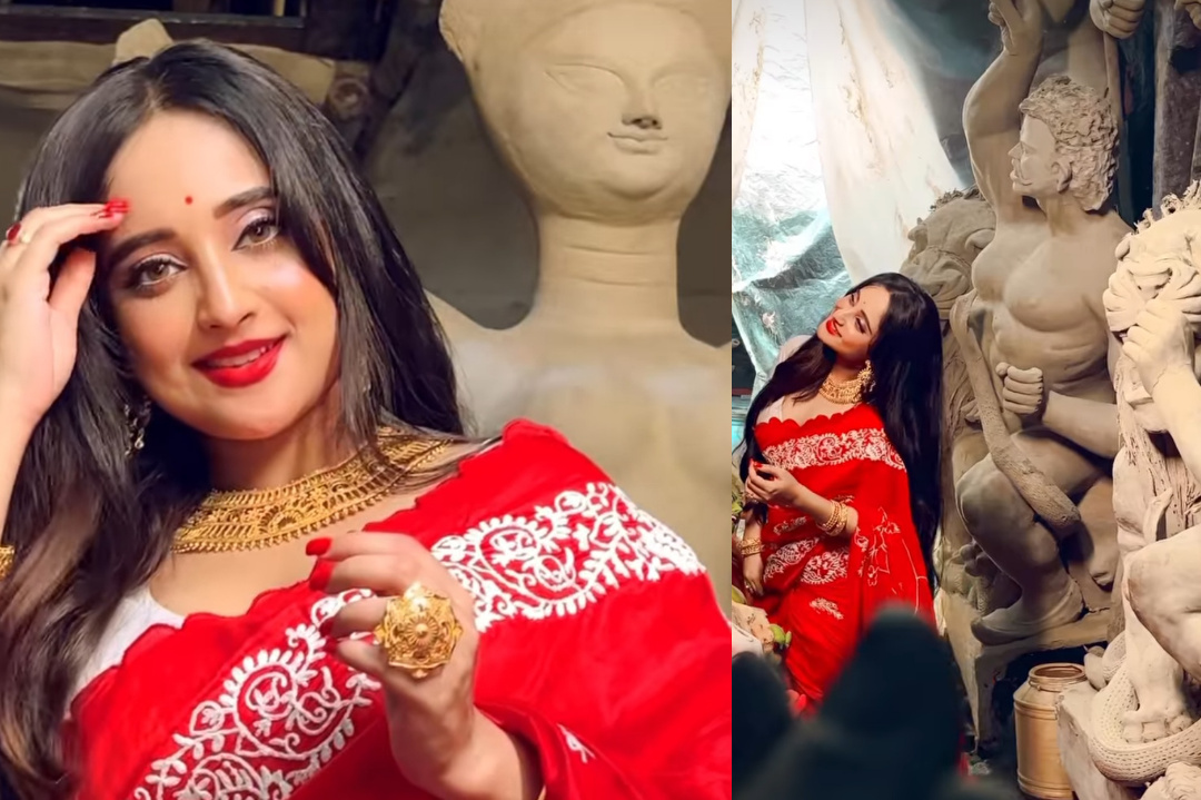 Actress Soumitrisha Kundu visit kumortuli before Durga Puja for photoshoot