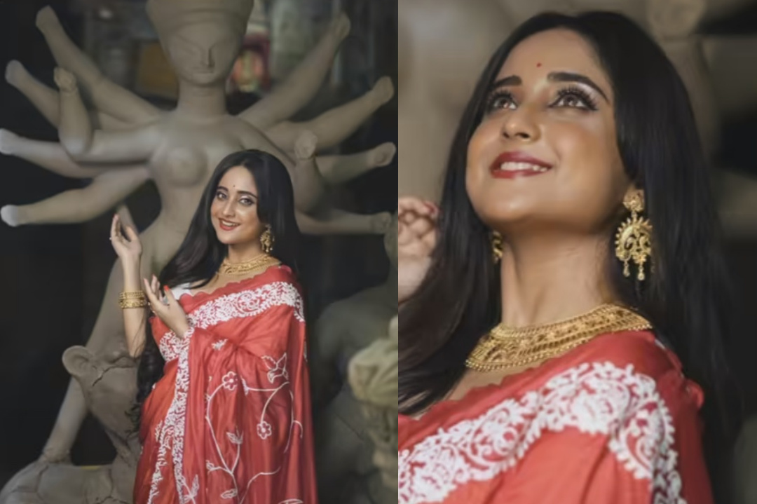 Actress Soumitrisha Kundu visit kumortuli before Durga Puja for photoshoot