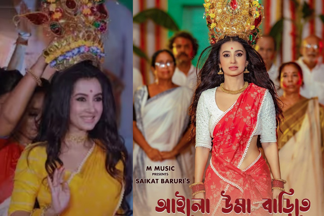 Tollywood,Bengali Actress,Monami Ghosh,Durga Puja,Music Video,Social media