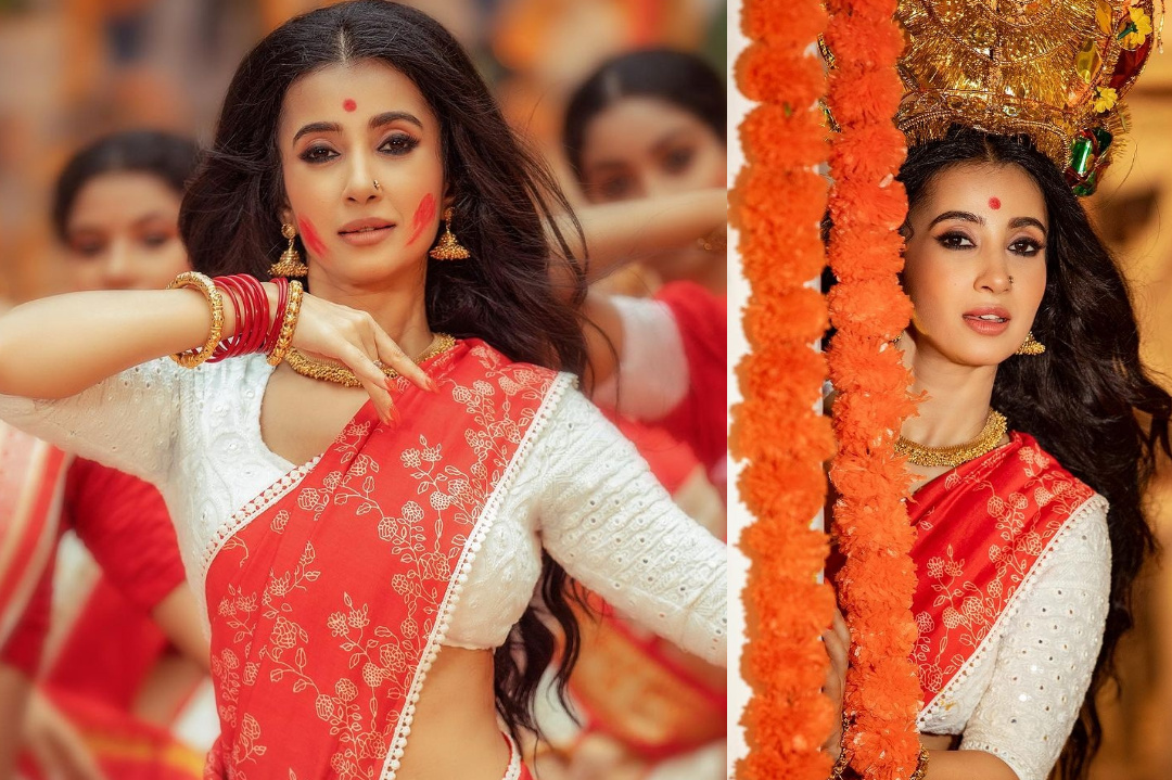 Tollywood,Bengali Actress,Monami Ghosh,Durga Puja,Music Video,Social media