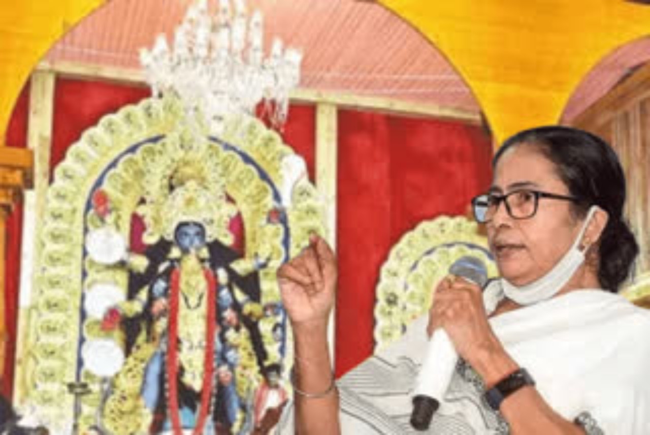 Inaugurate,Kali Puja,Mamata Banerjee,WestBengal